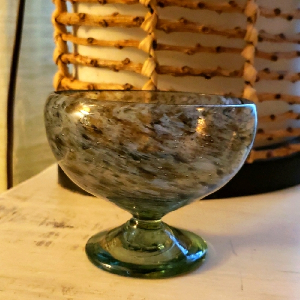 Hand blown dish